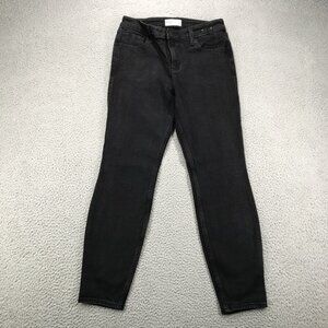 ABERCROMBIE‎ Jeans Womens Size 28/6 The Skinny High Rise Black Stretch Denim